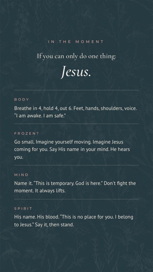 The In The Moment card
