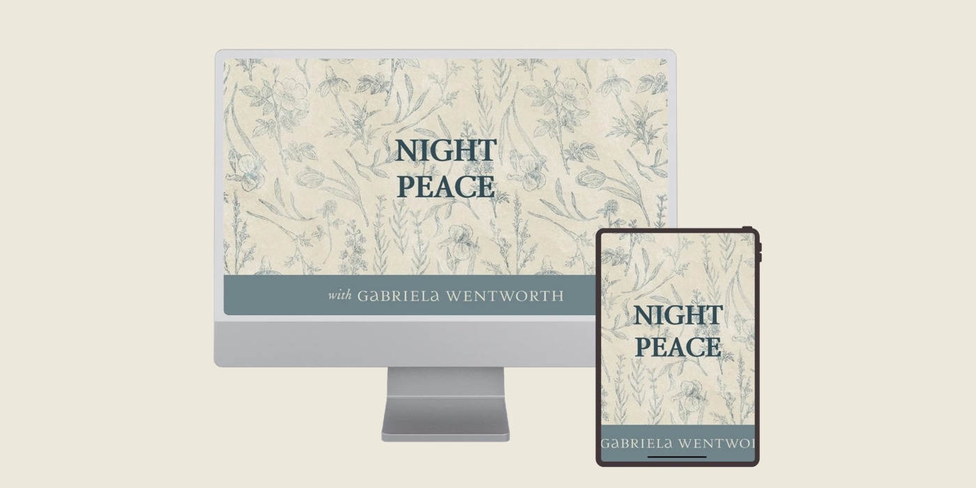 Night Peace shown on a screen